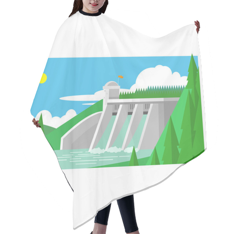 Personality  Alternative Energy Dam Hair Cutting Cape