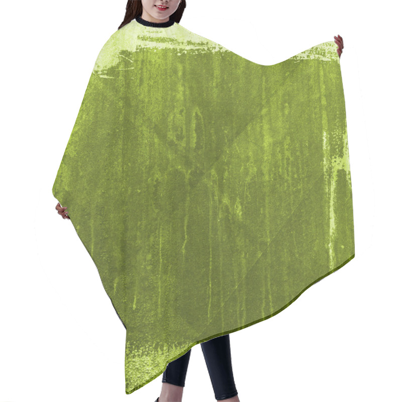 Personality  Green Grunge Paper Texture Hair Cutting Cape