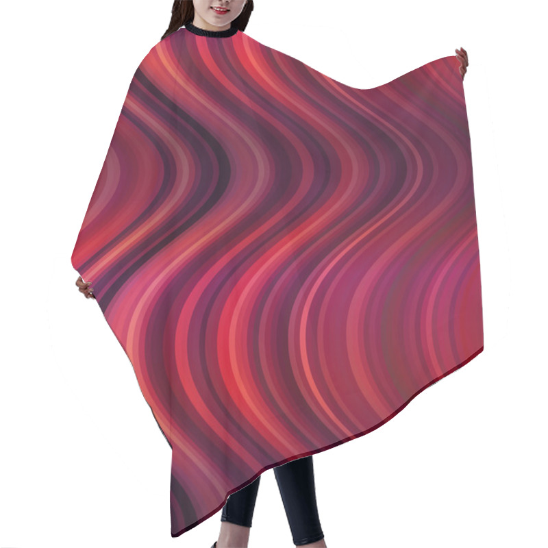 Personality  Abstract Background Of Red Lines. Hair Cutting Cape