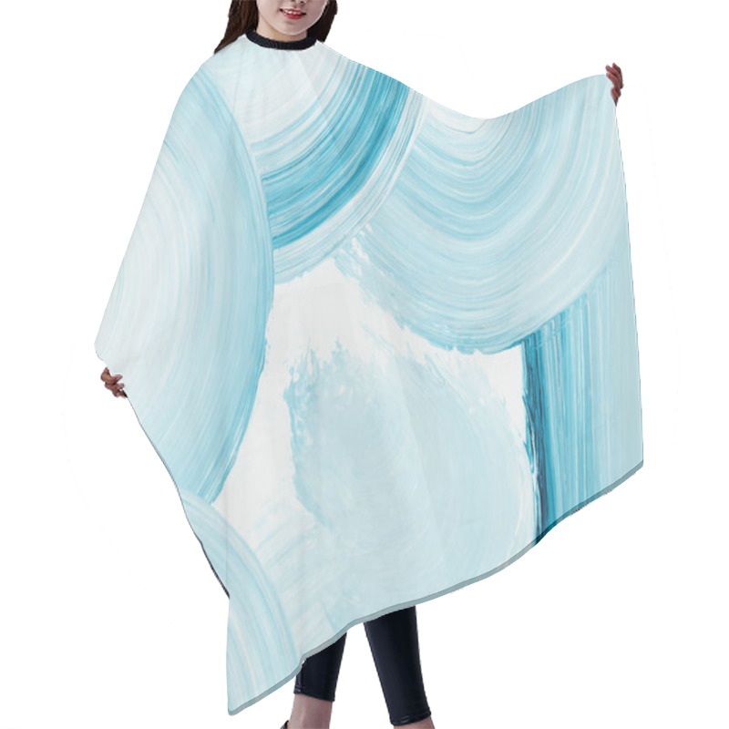 Personality  Blue Creative Abstract Hand Painted Background Hair Cutting Cape