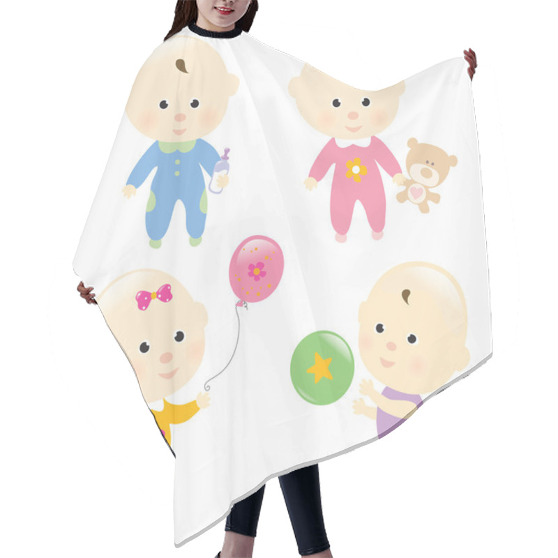 Personality  Baby Set 3 Isolated Hair Cutting Cape