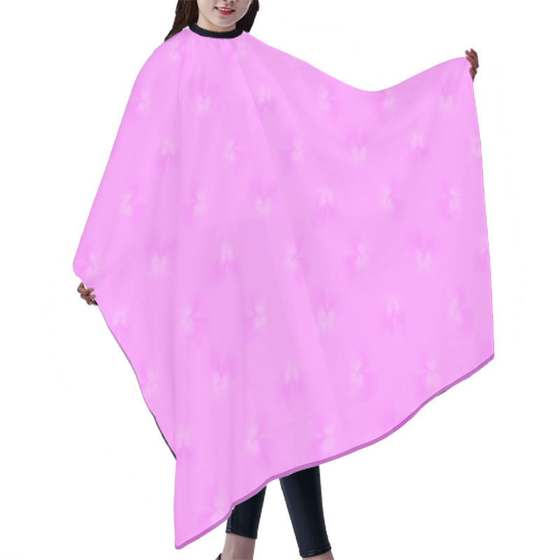 Personality  Light Butterflies On A Pink Background. Background Image.A Repeating Diamond Pattern Of Butterfly Shaped Light Spots On A Pink Background. Hair Cutting Cape