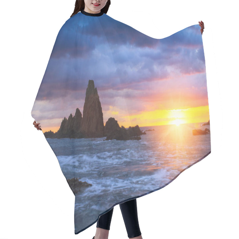 Personality  Sunset On The Coast Of The Natural Park Of Cabo De Gata Hair Cutting Cape