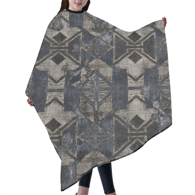 Personality  Geometry Modern Repeat Pattern With Textures Hair Cutting Cape