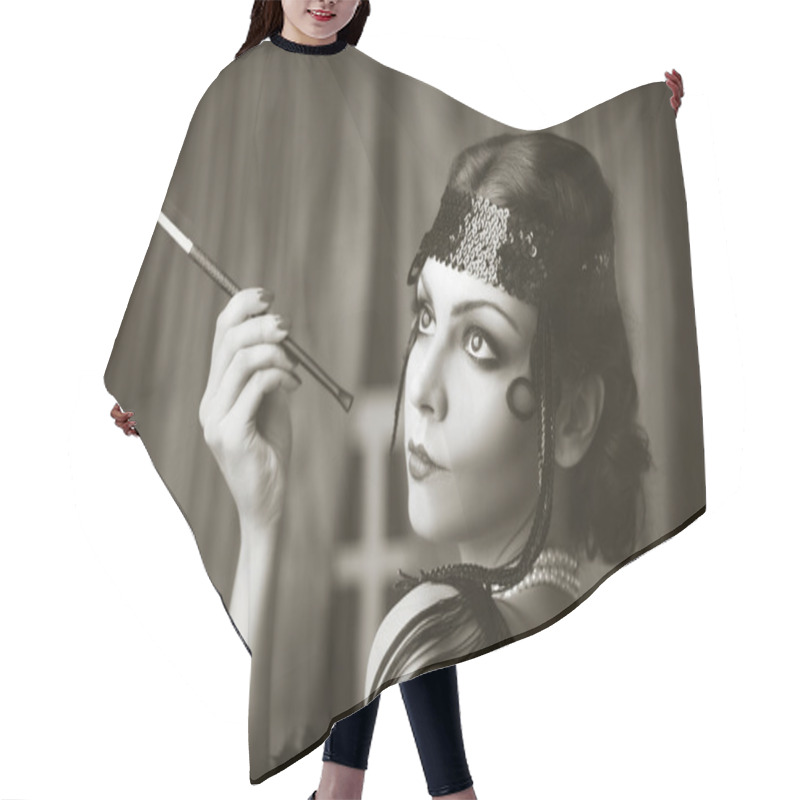 Personality  Retro Flapper Style Hair Cutting Cape