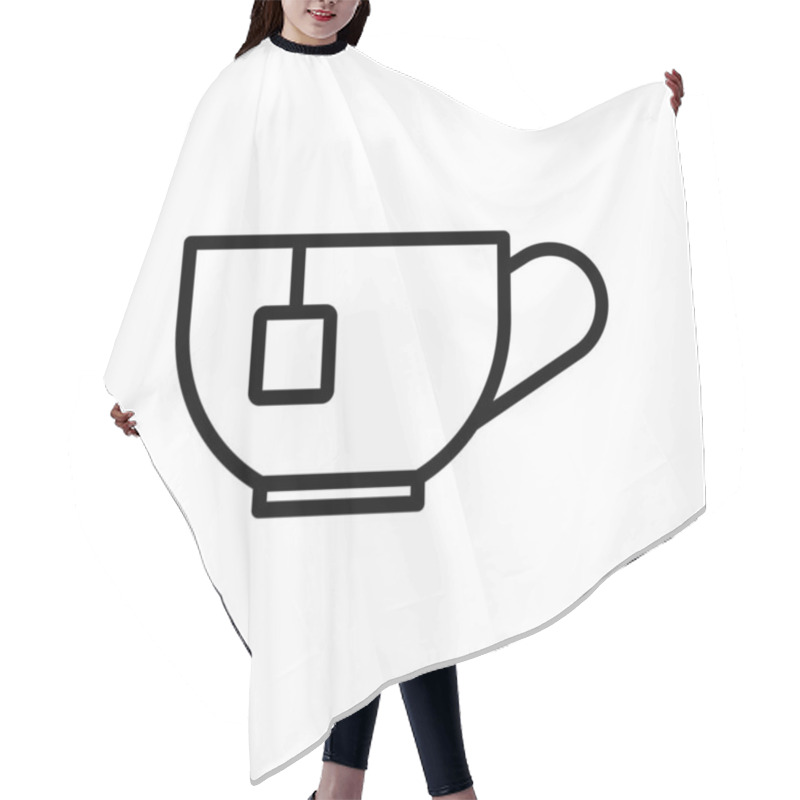 Personality  Teacup Icon Symbol Vector Template Hair Cutting Cape