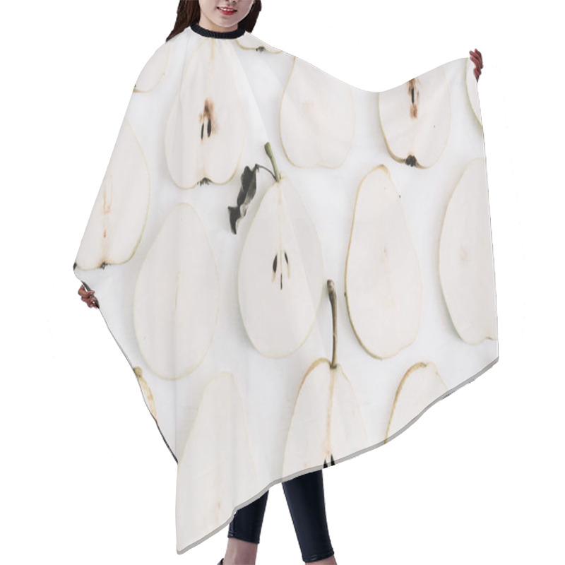 Personality  Pear Slices Pattern Hair Cutting Cape