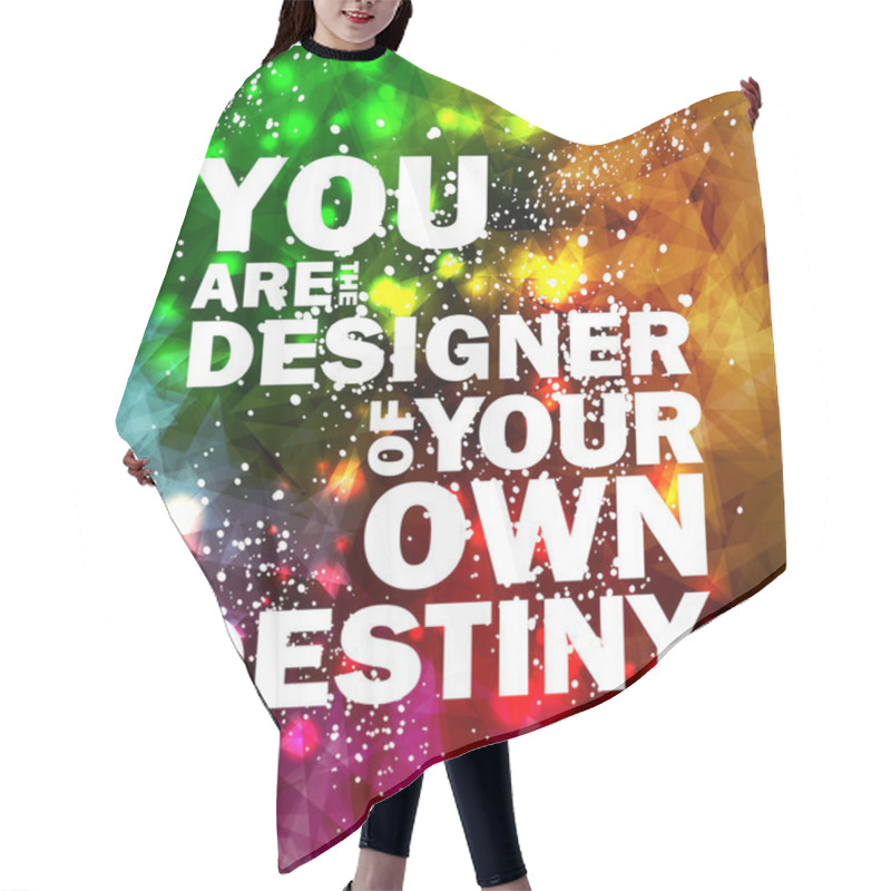 Personality  Quote Typographical Background, Vector Design. Hair Cutting Cape