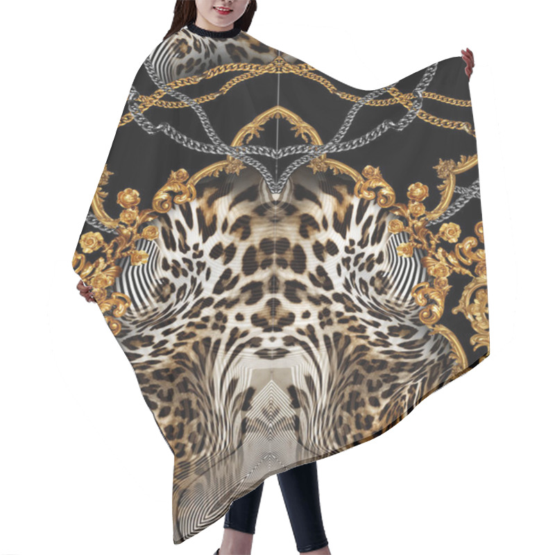 Personality  Baroque Leopard  Background Hair Cutting Cape