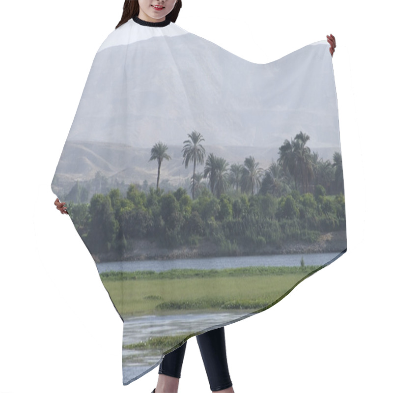 Personality  Egyptian Nile Coast Scenery Hair Cutting Cape