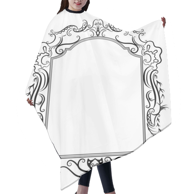 Personality  Stylized Baroque Frame Hair Cutting Cape