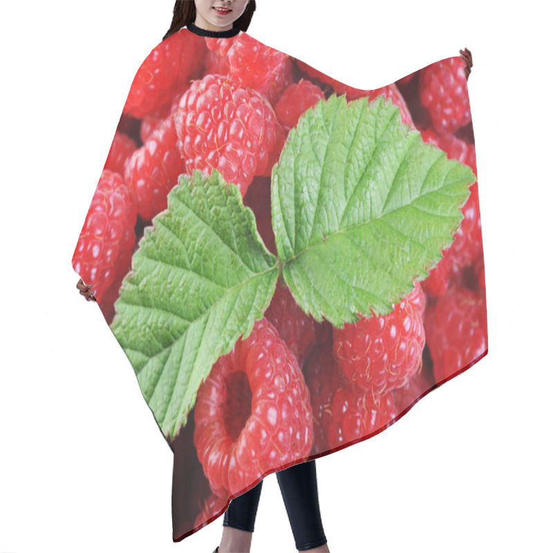 Personality  Ripe Red Raspberries Hair Cutting Cape