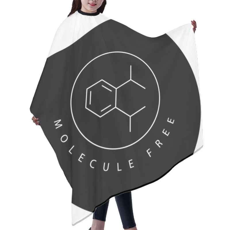 Personality  Phthalate-Free Eco Chemistry For Sustainable Products Vector Icon Design Hair Cutting Cape