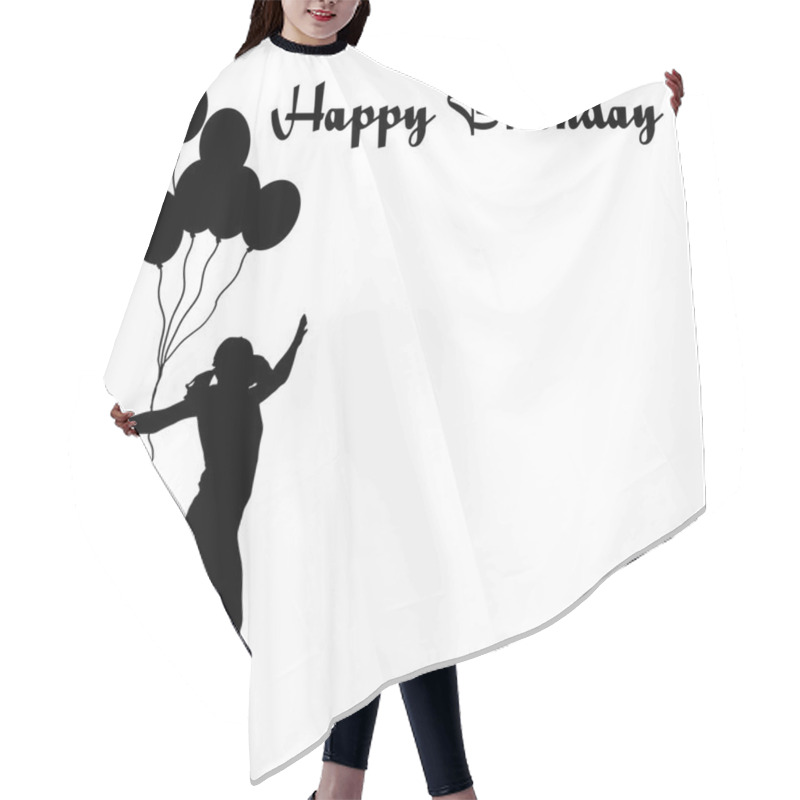 Personality  Happy Birthday. Hair Cutting Cape