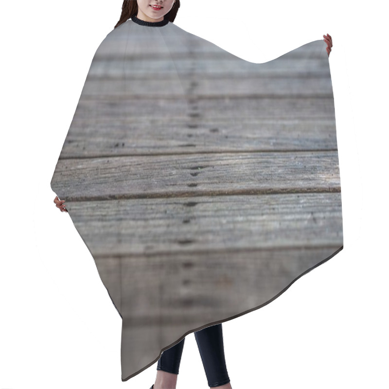 Personality  Beautiful Old Wood Background Hair Cutting Cape