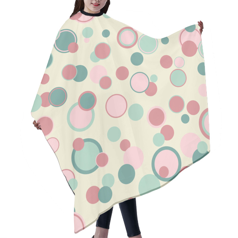 Personality  Circles-retro-bgr Hair Cutting Cape