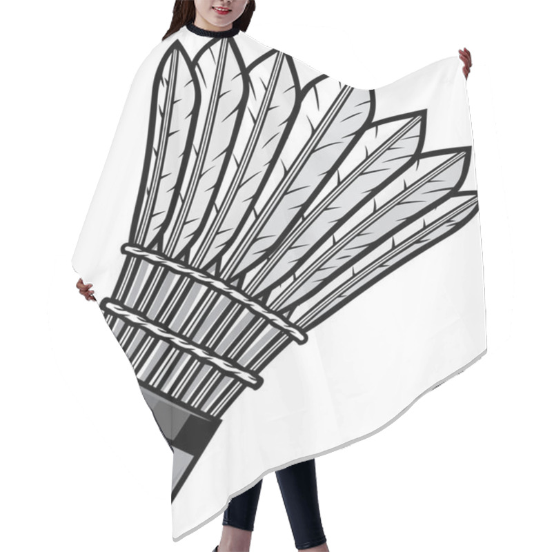 Personality  Badminton Shuttlecock Hair Cutting Cape