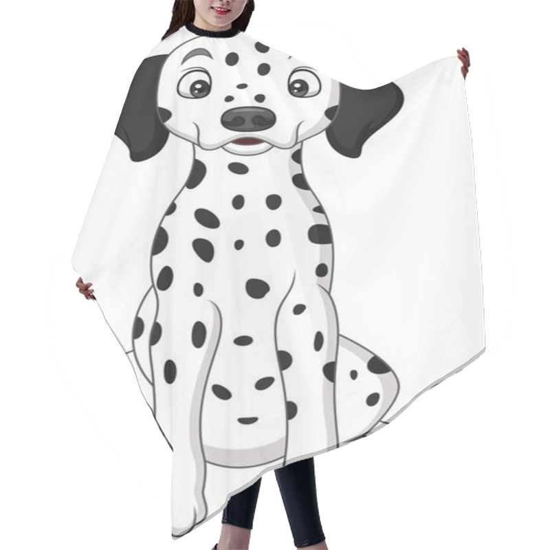 Personality  Cartoon Cute Dalmatian Dog Hair Cutting Cape