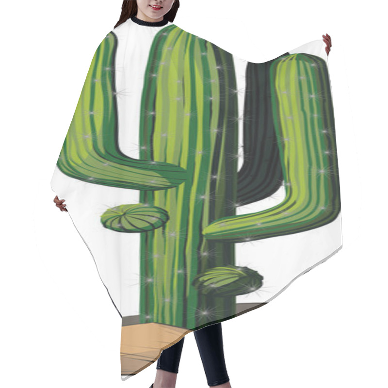 Personality  Cactus Hair Cutting Cape