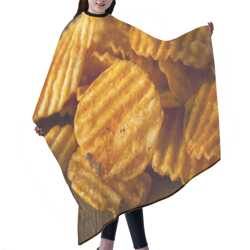 Personality  Hot Barbeque Potato Chips Hair Cutting Cape