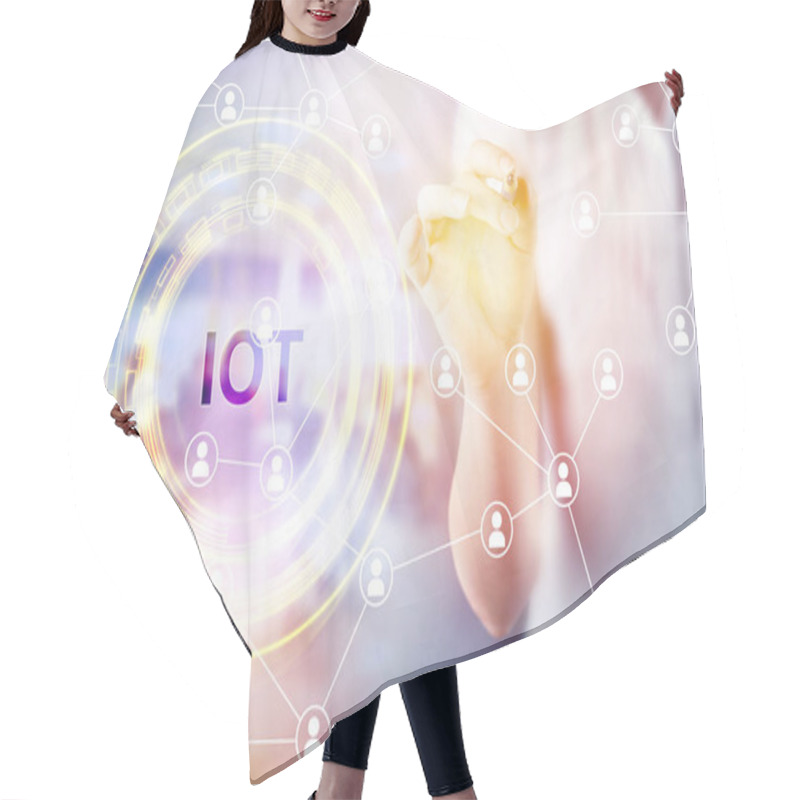 Personality  Internet Of Things (IoT) Concept Hair Cutting Cape