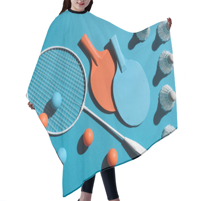 Personality  Ping Pong And Badminton Equipment Hair Cutting Cape