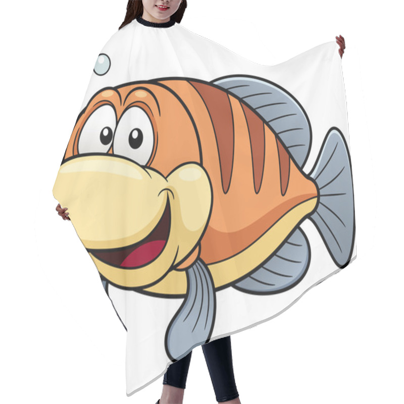 Personality  Cartoon Fish Hair Cutting Cape