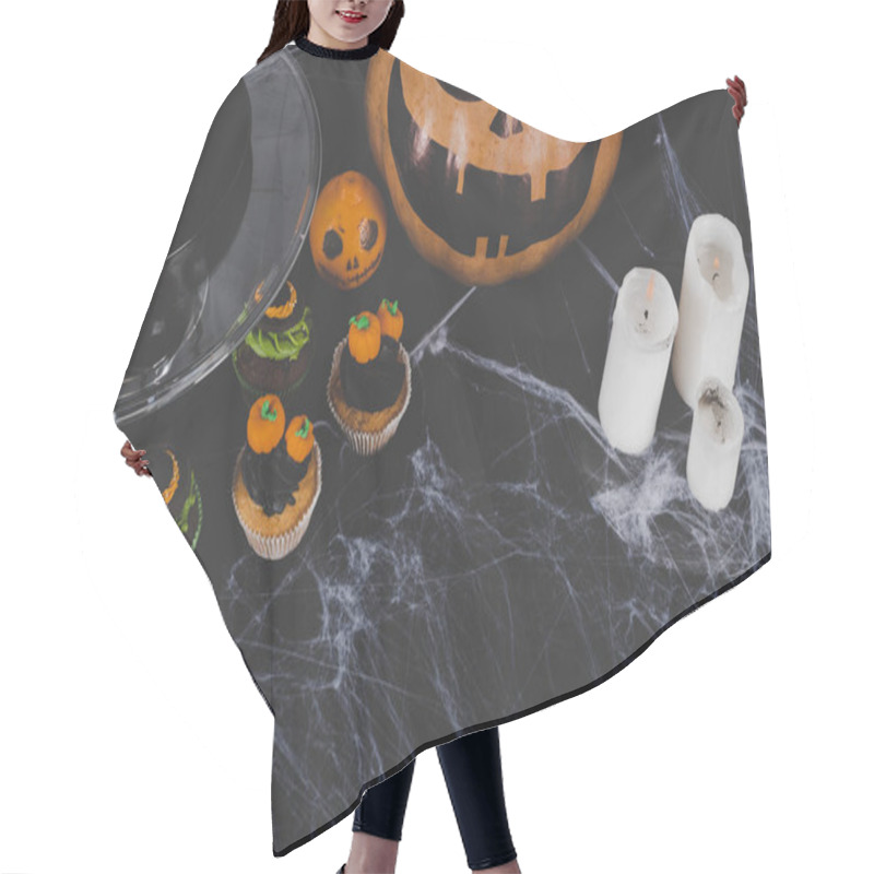 Personality  Halloween Decorations And Candles Hair Cutting Cape