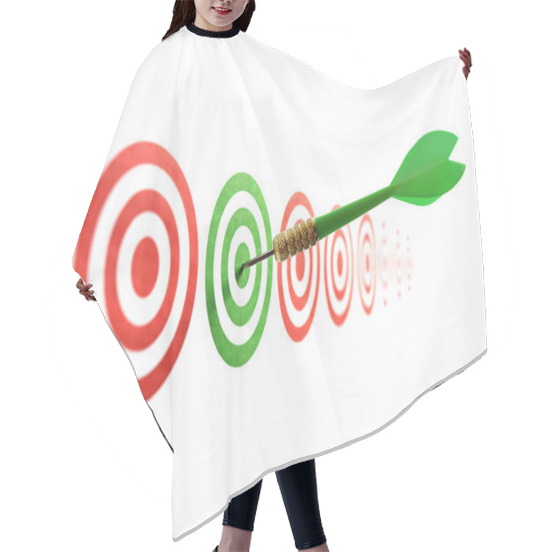 Personality  Green Dart In Target Hair Cutting Cape