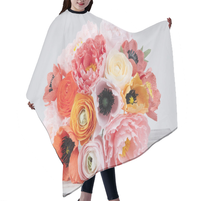 Personality  Iceland Poppies, Anemone And Peonies Hair Cutting Cape