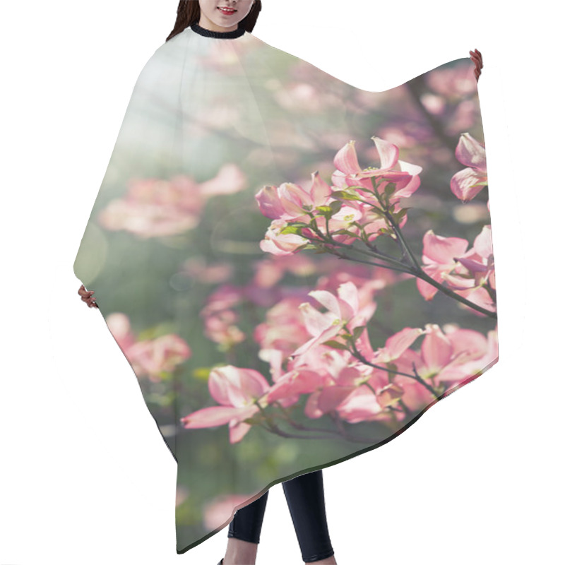 Personality  Spring Blossoming Tree Hair Cutting Cape