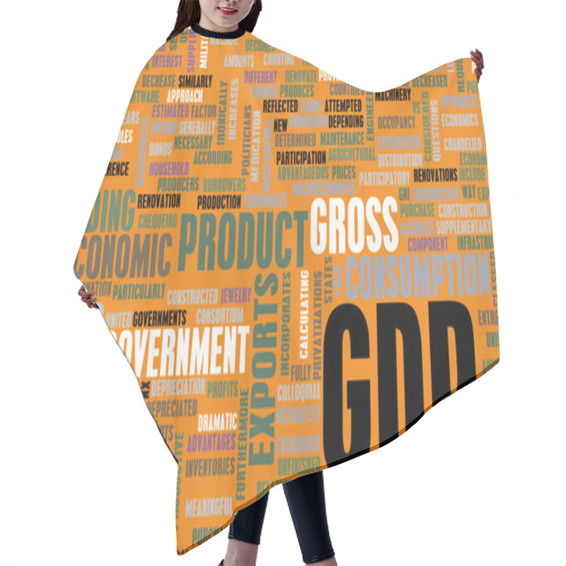 Personality  GDP Or Gross Domestic Product Hair Cutting Cape