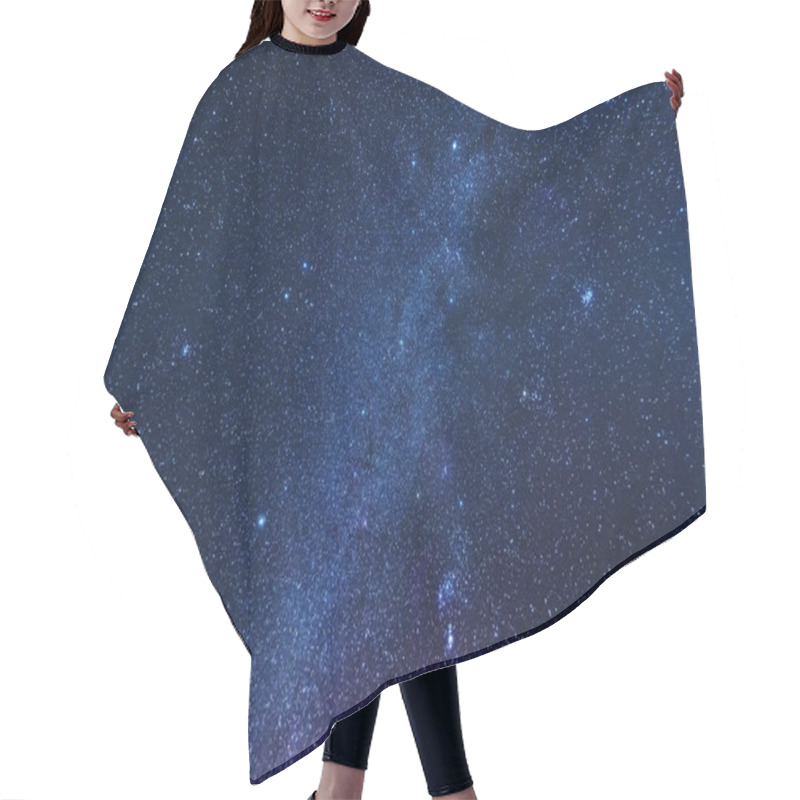 Personality  A Bright Starry Night In The Mountains With The Milky Way In The Sky, Venus And Millions Of Stars Highlighting Beautiful Mountain Huts In The Valley. Hair Cutting Cape