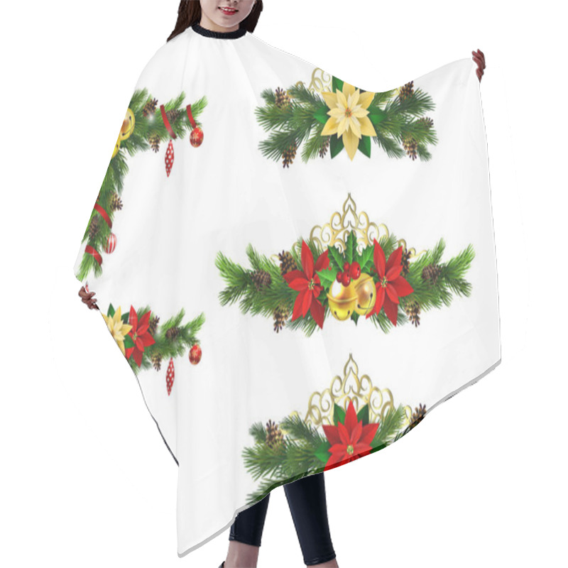 Personality  Christmas Elements For Your Designs Hair Cutting Cape