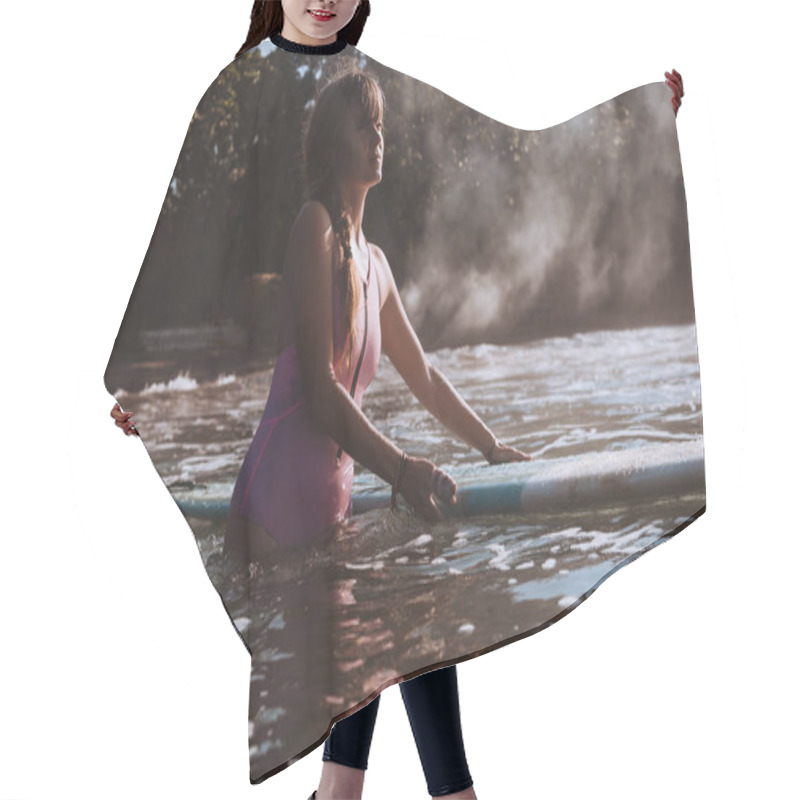 Personality  Female Surfer Hair Cutting Cape