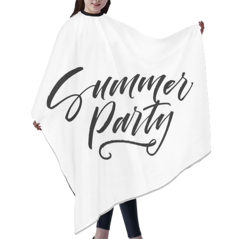 Personality  Summer Party Card.  Hair Cutting Cape