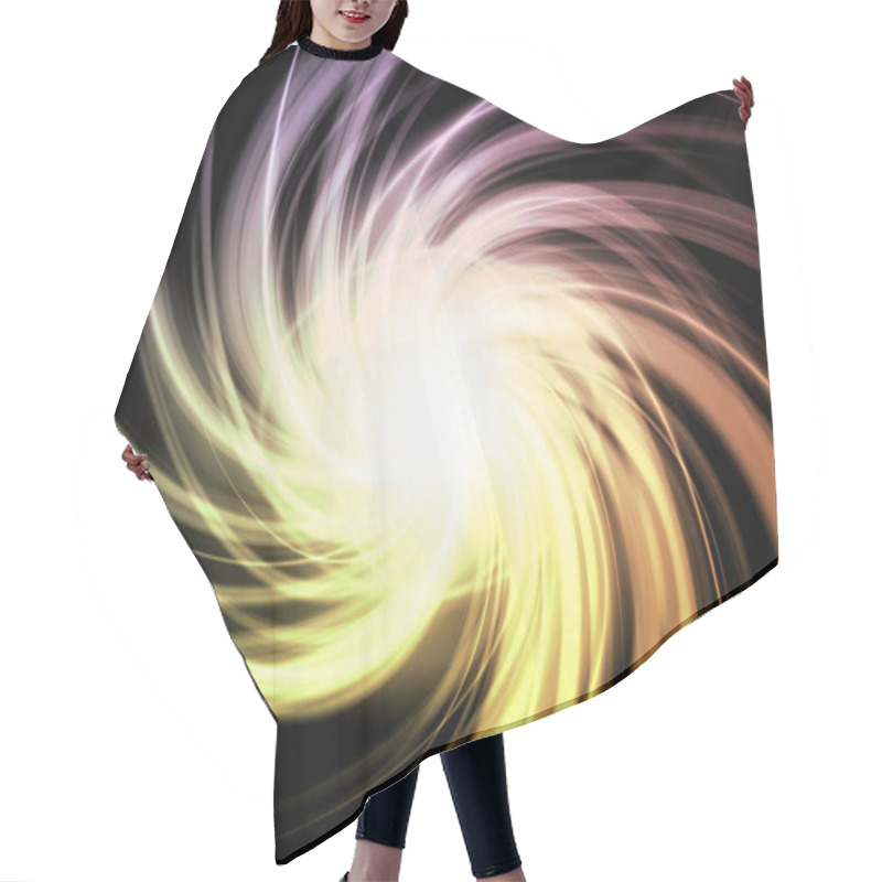 Personality  A Mysterious Swirl Ghost Lights Abstract Background Hair Cutting Cape