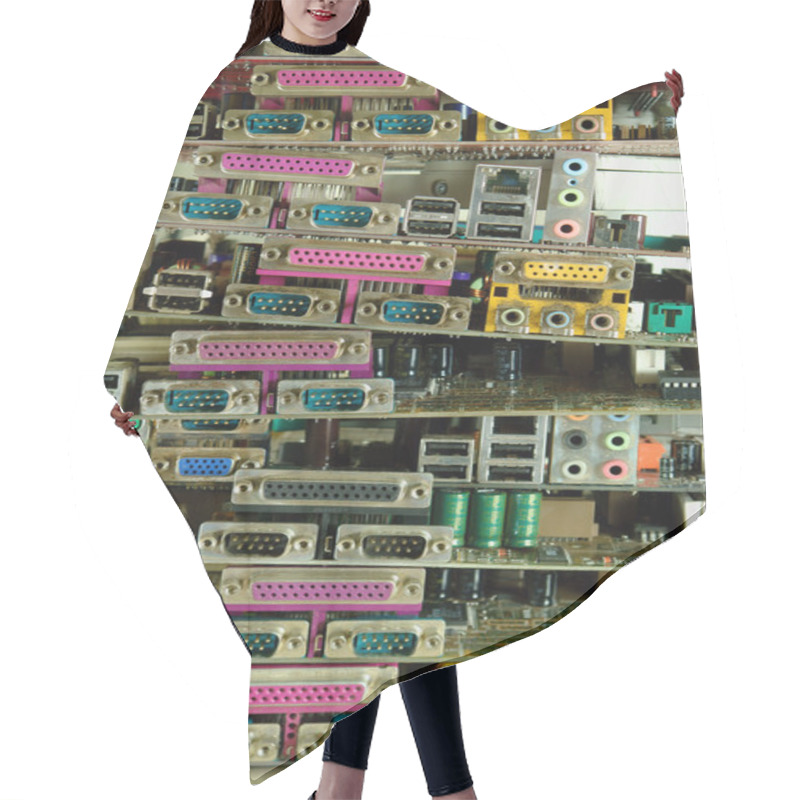 Personality  Junk Motherboards Hair Cutting Cape