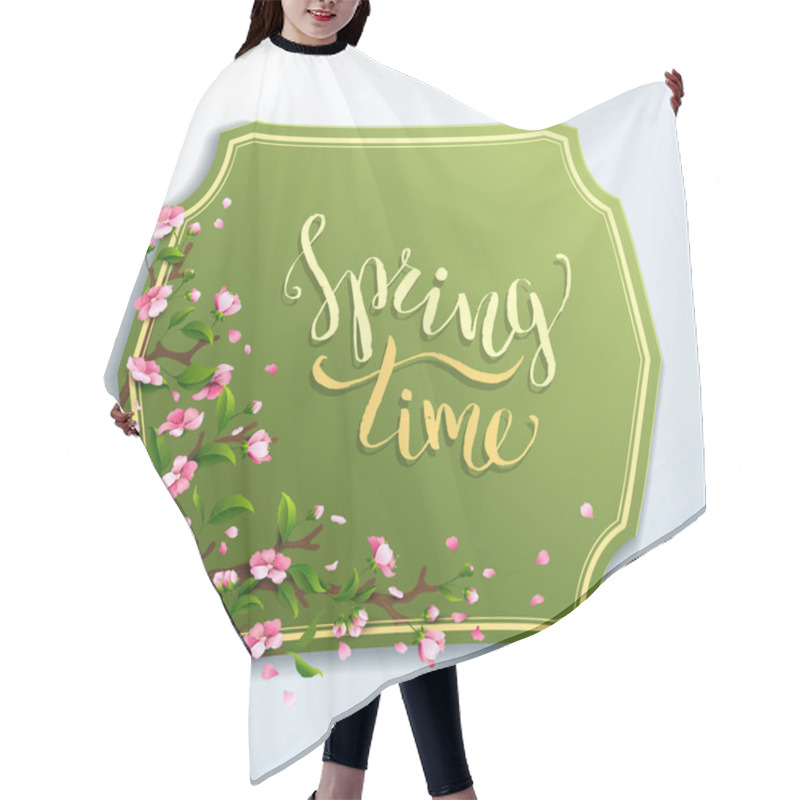 Personality  Spring Time Template. Hair Cutting Cape