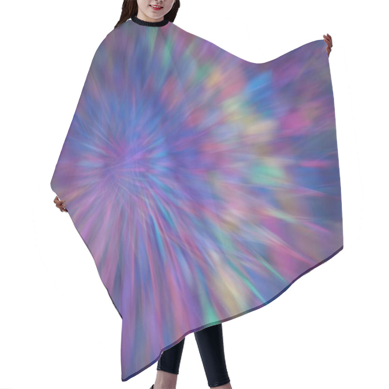 Personality  Abstract Intersecting Refracted Light Layers Hair Cutting Cape