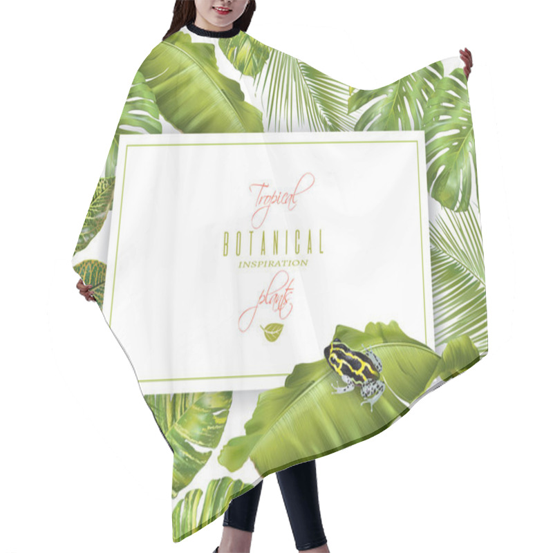 Personality  Tropical Horizontal Banner Hair Cutting Cape