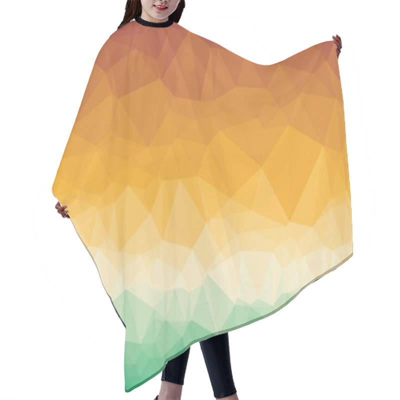 Personality  Abstract Geometric Background With Poly Pattern Hair Cutting Cape