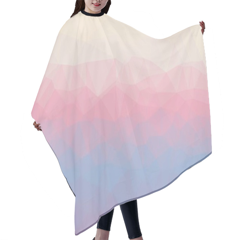 Personality  Pastel Prismatic Background With Polygonal Pattern Hair Cutting Cape