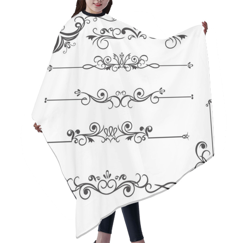 Personality  Decorative Borders Hair Cutting Cape