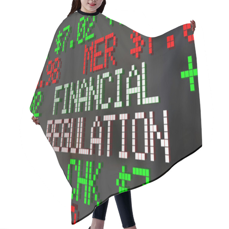 Personality  Stock Market Illustration Hair Cutting Cape