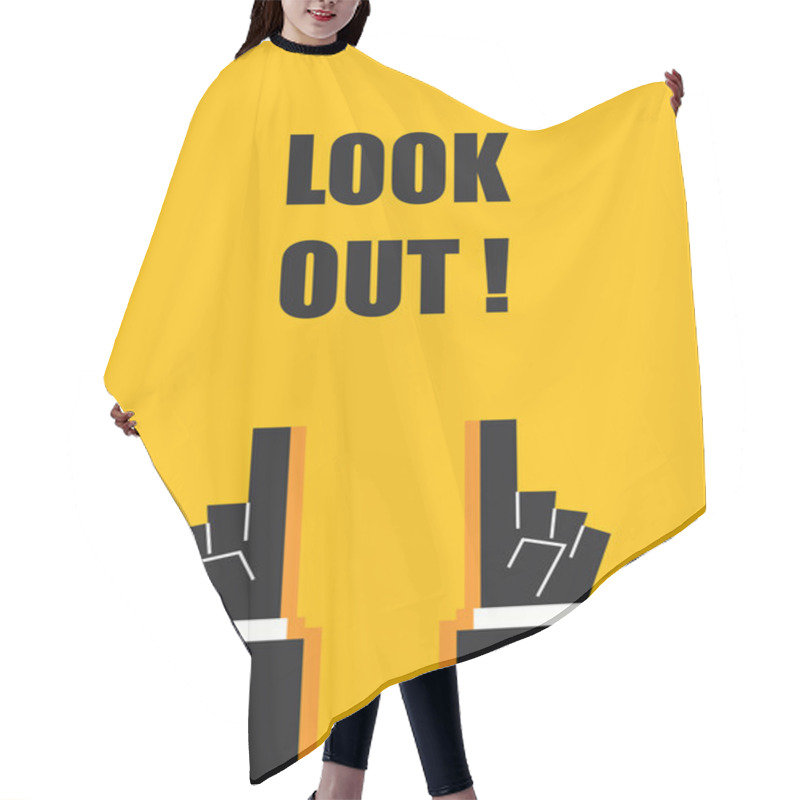 Personality  LOOK OUT  Signs And Symbols Hair Cutting Cape