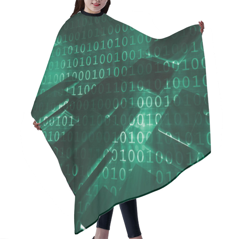 Personality  Virtual Technology Hair Cutting Cape