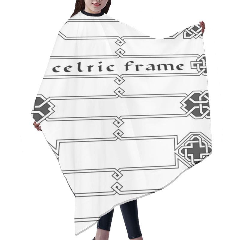 Personality  Set Celtic Frame Hair Cutting Cape