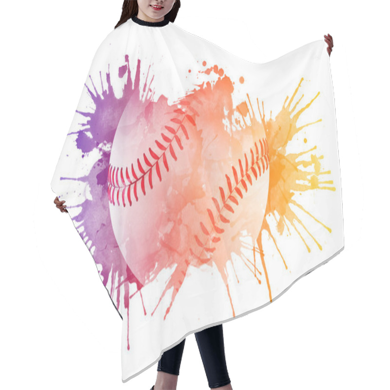 Personality  Baseball Ball Hair Cutting Cape