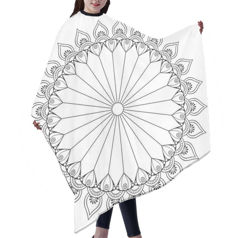 Personality  Vector Indian Mandala Hair Cutting Cape